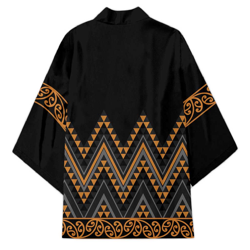 Gold Aotearoa Mangopare Kowhaiwhai Niho Taniwha Kimono Maori New Zealand - Aussie Hoodie