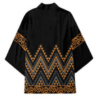 Gold Aotearoa Mangopare Kowhaiwhai Niho Taniwha Kimono Maori New Zealand - Aussie Hoodie
