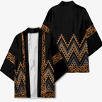 Gold Aotearoa Mangopare Kowhaiwhai Niho Taniwha Kimono Maori New Zealand - Aussie Hoodie