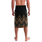 Gold Aotearoa Mangopare Kowhaiwhai and Niho Taniwha Lavalava Maori New Zealand