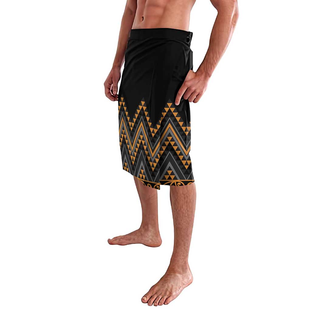 Gold Aotearoa Mangopare Kowhaiwhai and Niho Taniwha Lavalava Maori New Zealand