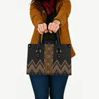 Gold Aotearoa Mangopare Kowhaiwhai Niho Taniwha Leather Bag Maori New Zealand - Aussie Hoodie