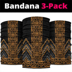 Gold Aotearoa Mangopare Kowhaiwhai Niho Taniwha Neck Gaiter Maori New Zealand - Aussie Hoodie