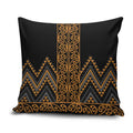 Gold Aotearoa Mangopare Kowhaiwhai Niho Taniwha Pillow Cover Maori New Zealand - Aussie Hoodie