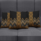 Gold Aotearoa Mangopare Kowhaiwhai Niho Taniwha Pillow Cover Maori New Zealand - Aussie Hoodie