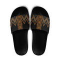 Gold Aotearoa Mangopare Kowhaiwhai Niho Taniwha Slide Sandals Maori New Zealand - Aussie Hoodie