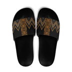 Gold Aotearoa Mangopare Kowhaiwhai Niho Taniwha Slide Sandals Maori New Zealand - Aussie Hoodie