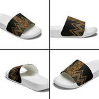 Gold Aotearoa Mangopare Kowhaiwhai Niho Taniwha Slide Sandals Maori New Zealand - Aussie Hoodie