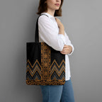 Gold Aotearoa Mangopare Kowhaiwhai Niho Taniwha Tote Bag Maori New Zealand - Aussie Hoodie