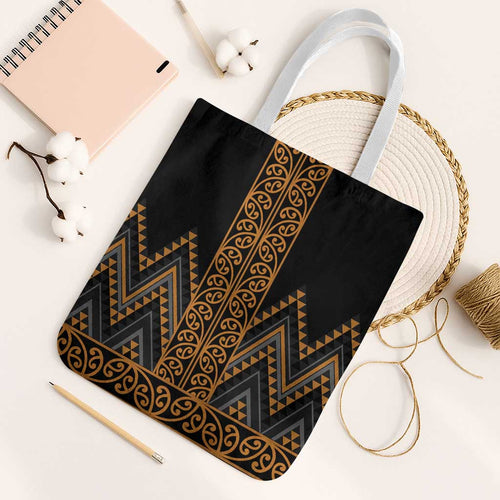 Gold Aotearoa Mangopare Kowhaiwhai Niho Taniwha Tote Bag Maori New Zealand - Aussie Hoodie