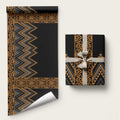 Gold Aotearoa Mangopare Kowhaiwhai and Niho Taniwha Wrapping Paper Maori New Zealand - Aussie Hoodie