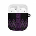 Purple Aotearoa Mangopare Kowhaiwhai Niho Taniwha AirPods Case Maori New Zealand - Aussie Hoodie
