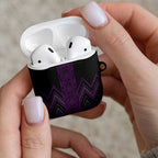 Purple Aotearoa Mangopare Kowhaiwhai Niho Taniwha AirPods Case Maori New Zealand - Aussie Hoodie