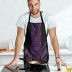 Purple Aotearoa Mangopare Kowhaiwhai Niho Taniwha Apron Maori New Zealand - Aussie Hoodie