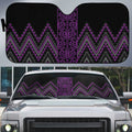 Purple Aotearoa Mangopare Kowhaiwhai Niho Taniwha Auto Sun Shade Maori New Zealand - Aussie Hoodie