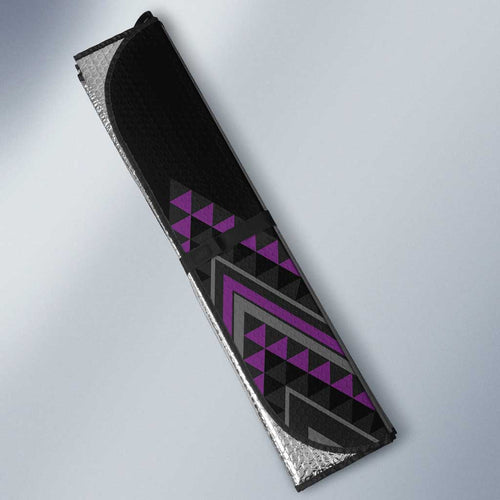 Purple Aotearoa Mangopare Kowhaiwhai Niho Taniwha Auto Sun Shade Maori New Zealand - Aussie Hoodie