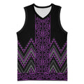 Purple Aotearoa Mangopare Kowhaiwhai Niho Taniwha Basketball Jersey Maori New Zealand - Aussie Hoodie