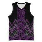 Purple Aotearoa Mangopare Kowhaiwhai Niho Taniwha Basketball Jersey Maori New Zealand - Aussie Hoodie