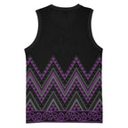Purple Aotearoa Mangopare Kowhaiwhai Niho Taniwha Basketball Jersey Maori New Zealand - Aussie Hoodie