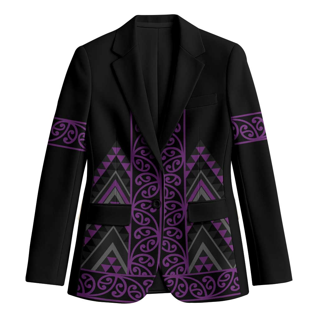 Purple Aotearoa Mangopare Kowhaiwhai Niho Taniwha Blazer Maori New Zealand - Aussie Hoodie