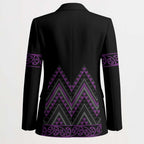 Purple Aotearoa Mangopare Kowhaiwhai Niho Taniwha Blazer Maori New Zealand - Aussie Hoodie