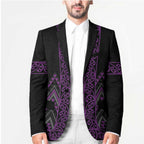 Purple Aotearoa Mangopare Kowhaiwhai Niho Taniwha Blazer Maori New Zealand - Aussie Hoodie