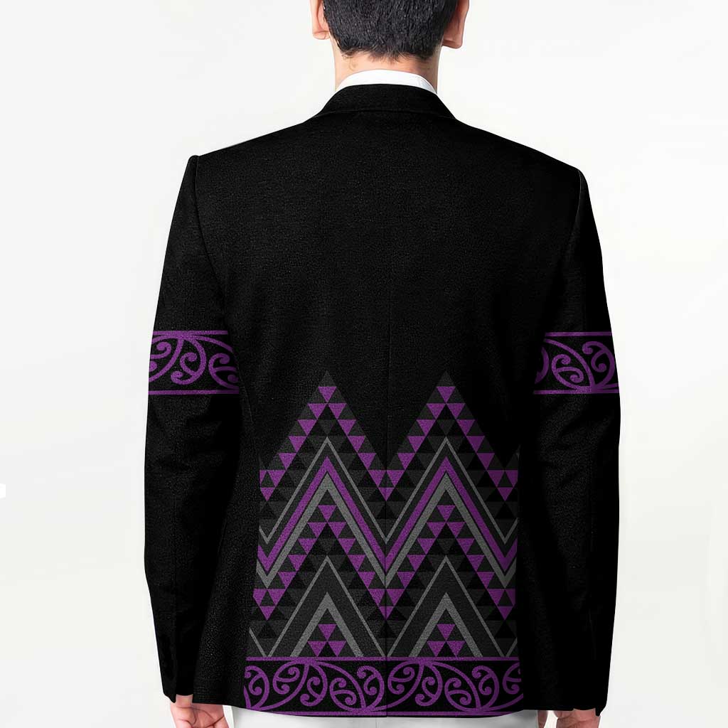 Purple Aotearoa Mangopare Kowhaiwhai Niho Taniwha Blazer Maori New Zealand - Aussie Hoodie