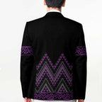 Purple Aotearoa Mangopare Kowhaiwhai Niho Taniwha Blazer Maori New Zealand - Aussie Hoodie