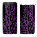 Purple Aotearoa Mangopare Kowhaiwhai and Niho Taniwha 4 in 1 Can Cooler Tumbler Maori New Zealand