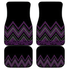 Purple Aotearoa Mangopare Kowhaiwhai and Niho Taniwha Car Mats Maori New Zealand