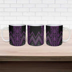 Purple Aotearoa Mangopare Kowhaiwhai Niho Taniwha Ceramic Mug Maori New Zealand - Aussie Hoodie