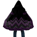 Purple Aotearoa Mangopare Kowhaiwhai Niho Taniwha Cloak Maori New Zealand - Aussie Hoodie