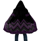 Purple Aotearoa Mangopare Kowhaiwhai Niho Taniwha Cloak Maori New Zealand - Aussie Hoodie