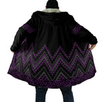 Purple Aotearoa Mangopare Kowhaiwhai Niho Taniwha Cloak Maori New Zealand - Aussie Hoodie