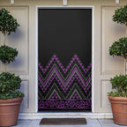 Purple Aotearoa Mangopare Kowhaiwhai Niho Taniwha Door Cover Maori New Zealand - Aussie Hoodie