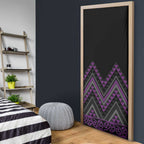 Purple Aotearoa Mangopare Kowhaiwhai Niho Taniwha Door Cover Maori New Zealand - Aussie Hoodie