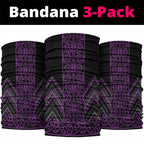 Purple Aotearoa Mangopare Kowhaiwhai Niho Taniwha Neck Gaiter Maori New Zealand - Aussie Hoodie