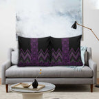 Purple Aotearoa Mangopare Kowhaiwhai Niho Taniwha Pillow Cover Maori New Zealand - Aussie Hoodie