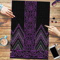 Purple Aotearoa Mangopare Kowhaiwhai Niho Taniwha Puzzle Maori New Zealand - Aussie Hoodie