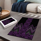 Purple Aotearoa Mangopare Kowhaiwhai Niho Taniwha Puzzle Maori New Zealand - Aussie Hoodie