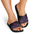 Purple Aotearoa Mangopare Kowhaiwhai Niho Taniwha Slide Sandals Maori New Zealand - Aussie Hoodie