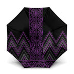 Purple Aotearoa Mangopare Kowhaiwhai Niho Taniwha Umbrella Maori New Zealand - Aussie Hoodie