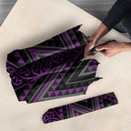Purple Aotearoa Mangopare Kowhaiwhai Niho Taniwha Umbrella Maori New Zealand - Aussie Hoodie