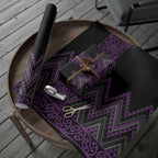 Purple Aotearoa Mangopare Kowhaiwhai and Niho Taniwha Wrapping Paper Maori New Zealand - Aussie Hoodie