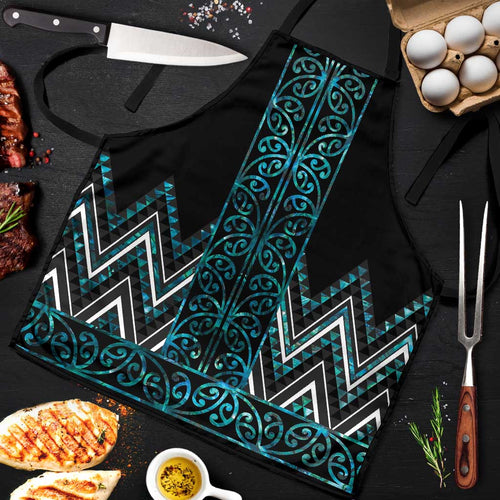 Paua Shell Aotearoa Mangopare Kowhaiwhai Niho Taniwha Apron Maori New Zealand - Aussie Hoodie