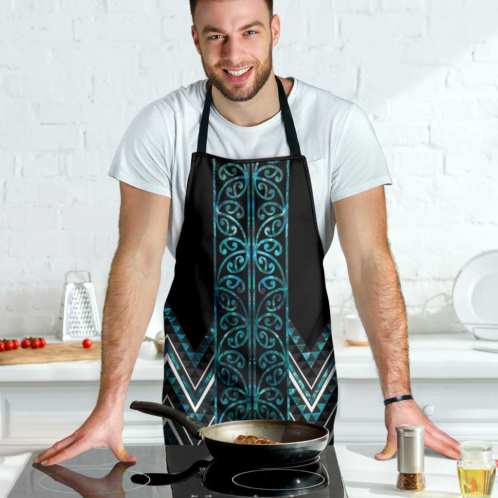 Paua Shell Aotearoa Mangopare Kowhaiwhai Niho Taniwha Apron Maori New Zealand - Aussie Hoodie