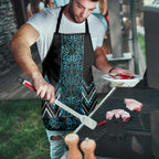 Paua Shell Aotearoa Mangopare Kowhaiwhai Niho Taniwha Apron Maori New Zealand - Aussie Hoodie