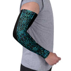 Paua Shell Aotearoa Mangopare Kowhaiwhai Niho Taniwha Arm Sleeves Maori New Zealand - Aussie Hoodie