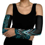 Paua Shell Aotearoa Mangopare Kowhaiwhai Niho Taniwha Arm Sleeves Maori New Zealand - Aussie Hoodie