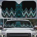 Paua Shell Aotearoa Mangopare Kowhaiwhai Niho Taniwha Auto Sun Shade Maori New Zealand - Aussie Hoodie